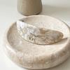 Classic Big Marble Barrette [Ivory Marble]