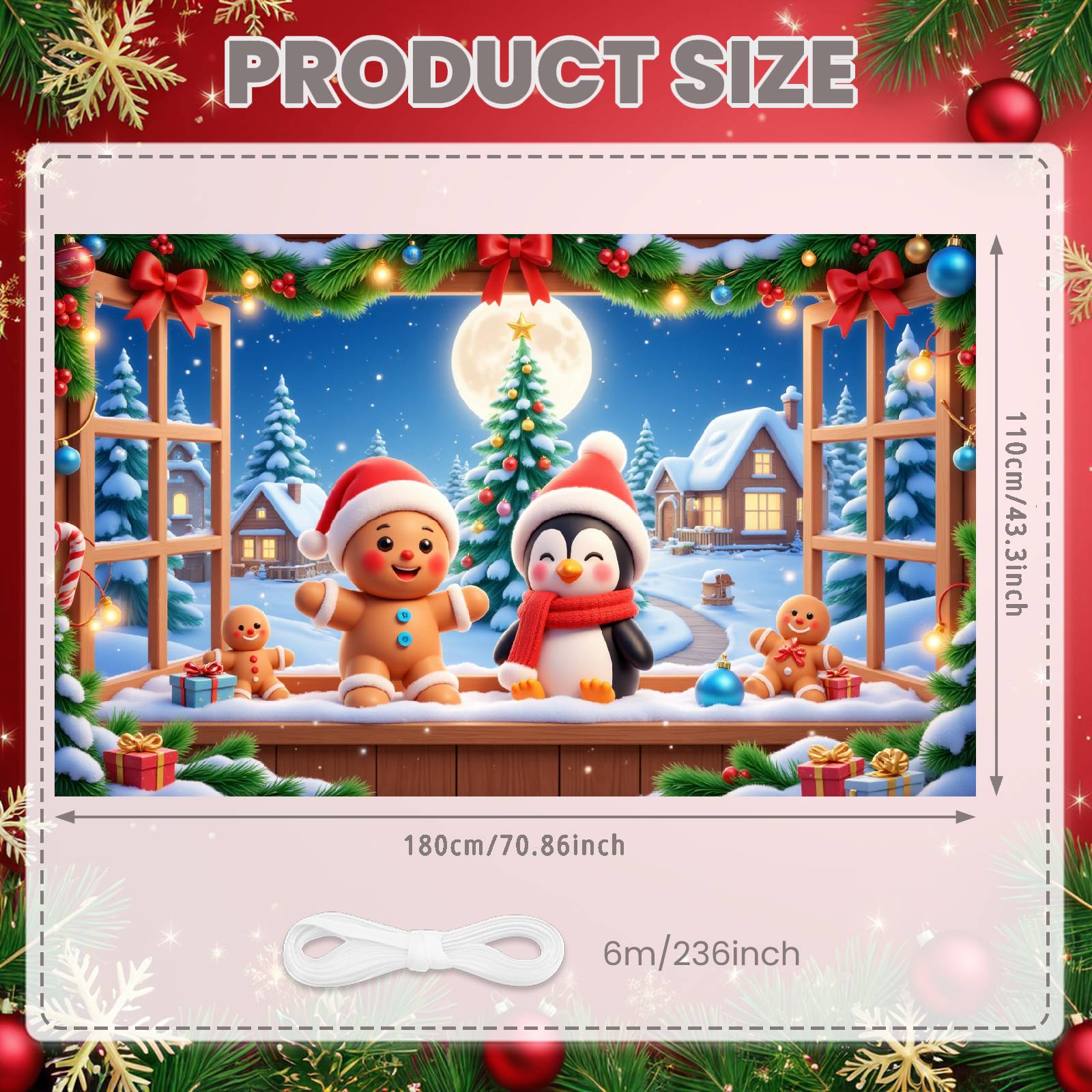 Holiday Banner Christmas Tree Design Christmas Decoration Banner Christmas Banner For Family Celebration
