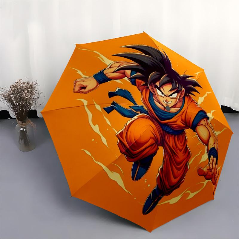 1pc Goku, Dragon Ball Automatic Umbrella 8-Bone Design Compact Gear for Outdoor Travel, Perfect Helloween Chrismas Gift for Friends or Family yy250903