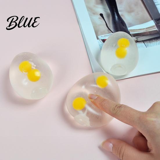 Sensory Relief Items Transparent Egg Stress Toy Clear Squeeze Fidget Boredom Ball for & Anxiety Relieving Toy