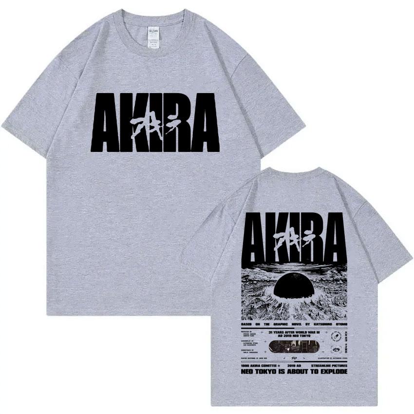 Japanese Science Fiction Cartoon Movie Anime Akira Shotaro Kaneda Graphic T Shirt Unisex Women Fashion Vintage Oversized T-shirts