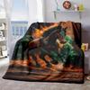 2026 New Arrivals 1pc Soft And Cozy Horse Print Throw Blanket - Versatile for All Seasons, Perfect for Couch, Bed, Travel, And Camping - Unique Gift I
