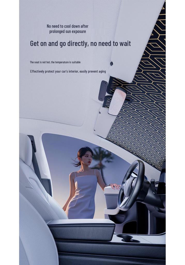 Car Windshield Sunshade Umbrella: Heat Insulation, Blackout Curtain, Sun Protection for Small Cars