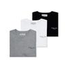[Matinkim] Small Logo 3-Pack T-Shirt Set In Mix