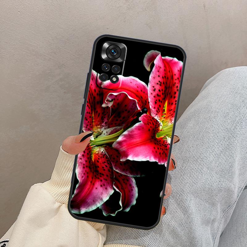 Lily Flowers For Xiaomi Redmi Note 13 10 12 11 14 15 Pro Plus Case Cover For Redmi 15 13C 12C 14C 10C 15C