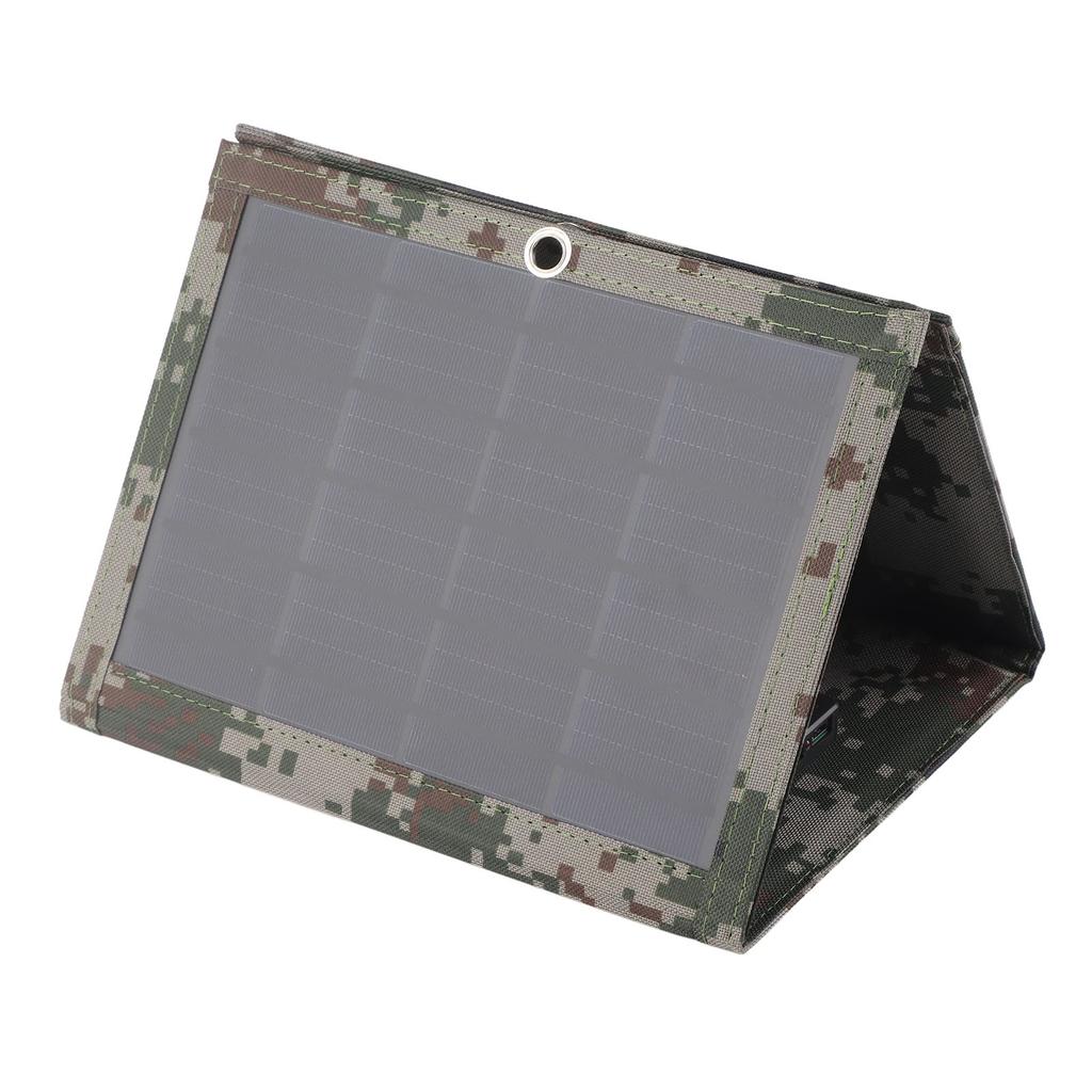 Foldable Solar Power Panel 21W Lightweight Portable Space Saving Waterproof Solar Charger Panel for