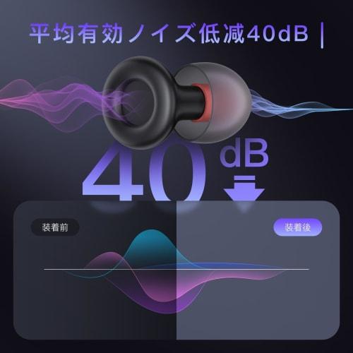 2 Pairs of Silicone Earplugs for Sleep [Recommended by Sleep Experts] Soundproofing for a Better Sleep, 40dB Noise Reduction, Hearing Protection, Snor