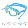 Kids Swimming Goggles Large Frame Waterproof Non Fog HD Swim Supplies with Nose Clip