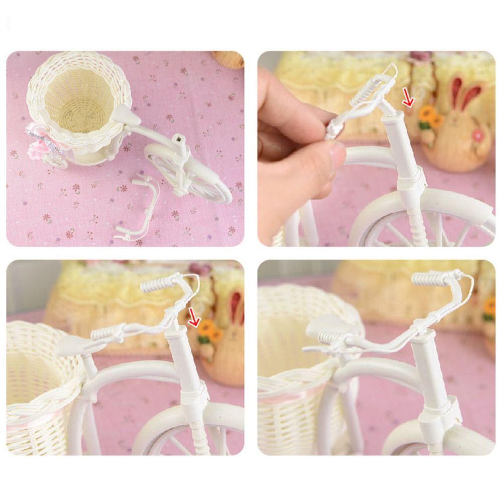 Decorative Shooting Props Storage Basket Crafts Ornaments Bike Flower Basket Desktop Ornaments