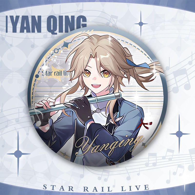 Honkai: Star Rail Concert 58mm Badge - Six Characters, Double Flash Design