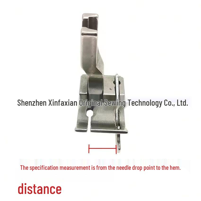 Flat Sewing Machine Topstitch Presser Foot SP-18 with Blade, Hem Edge Guide, All-Steel, Left and Right