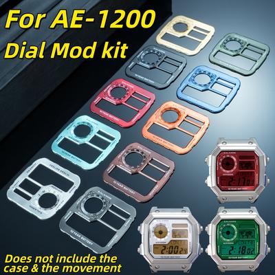 AE1200 Metal Dial & Case Mod Kit Modifed Upgrade Copper Dial Steel Case For Casio 3299 AE-1200 Replacement Watch Accessories