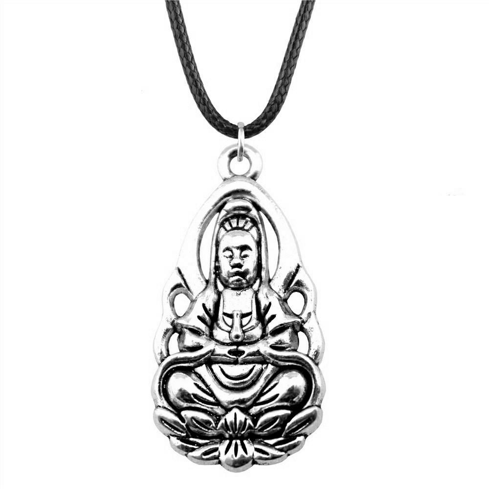 45cm Necklace Leather Chain Big Chief Pharaoh Buddhism Minimalist Jewelry Components QN015