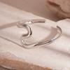 Geometry Wave Line Women Cuff Bangle Zinc Zinc Alloy Bohemian Bracelet Ins Fashion Metal Arm Cuff  Women