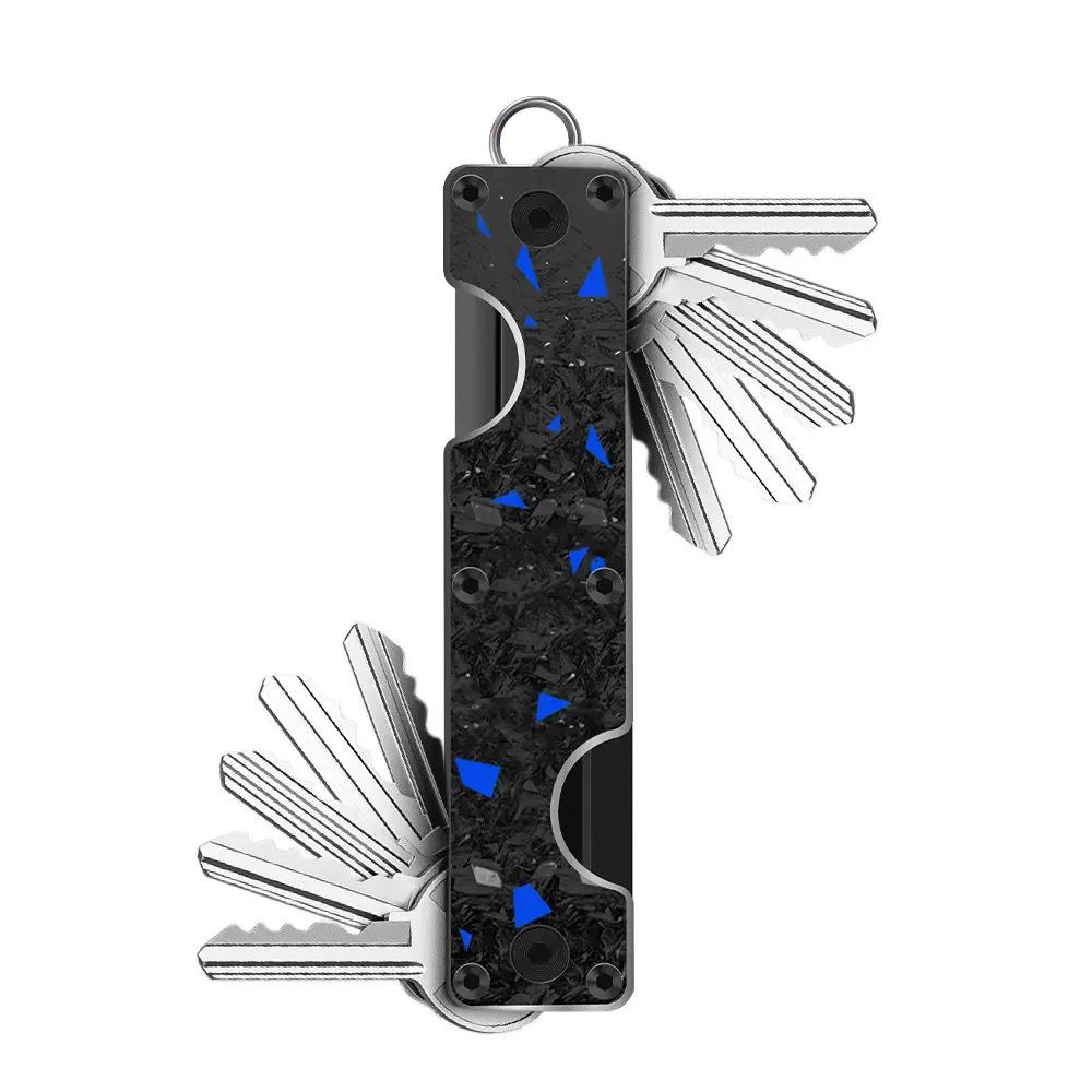 Organizator Breloc din Aliaj de Aluminiu cu Cap Dublu pentru 2-6 Chei