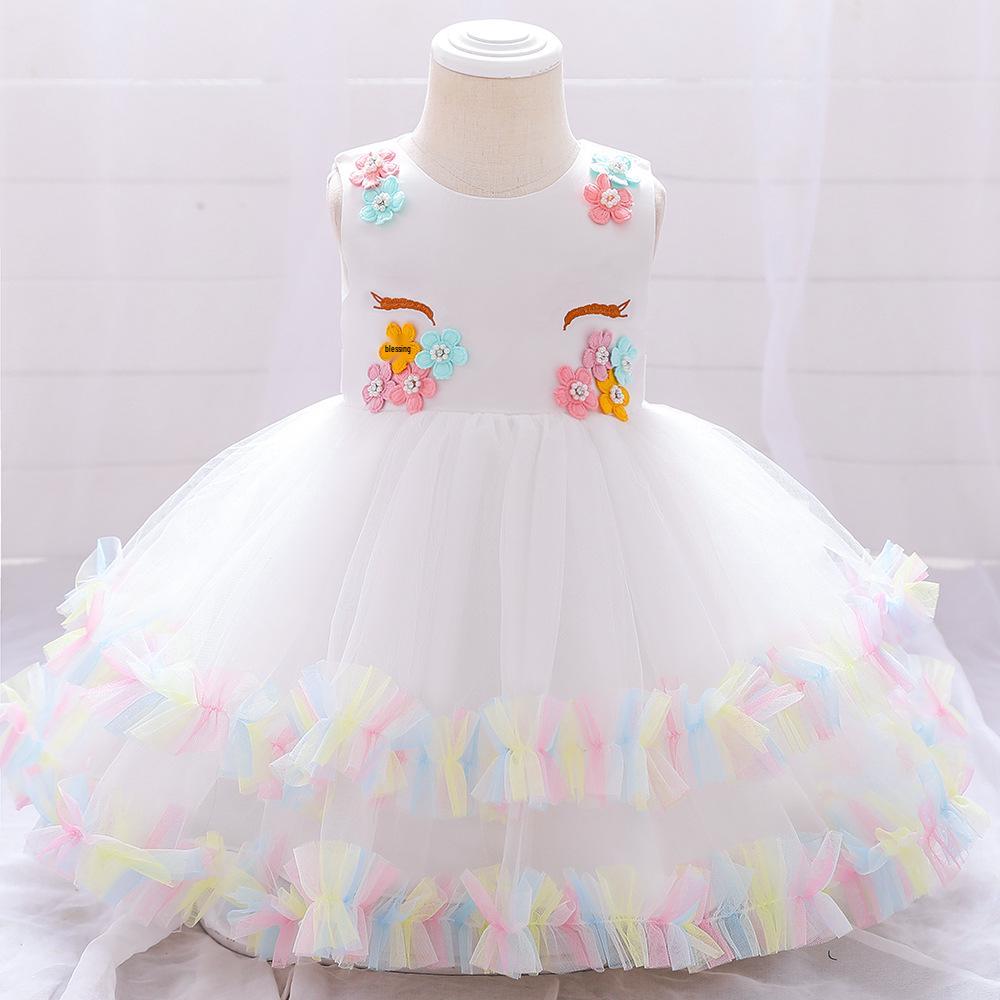 

First Birthday Unicorn Princess Dress for Toddler Girls 18-24 Months