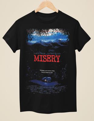 Misery - Movie Poster Inspired Unisex Black T-Shirt Unisex T-Shirt