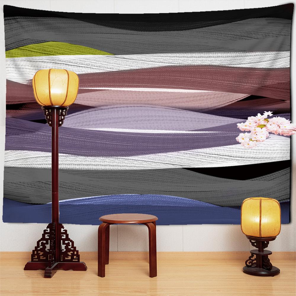 Vertigo Pictură în Ulei Linie Tapiserie Agățată de Perete în Stil Nordic Boem Artă Psihedelică Decor Cameră Cămin