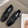 Cross Strap Buckle High-heeled Mary Jane Shoes for Women, Summer French Style, Girlish Feel, Coarse Single Shoes