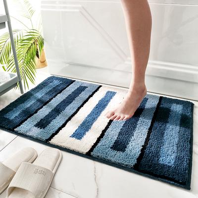 Tapetes de chão para casa com flocado, tapetes de pé absorventes para casa de banho, tapetes antiderrapantes para casa de banho