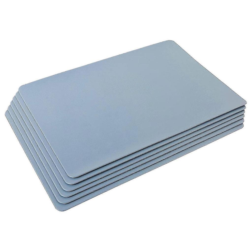 PU Leather Placemats Set of 6 Waterproof Heat Insulation Stain Resistant Washable Table Mats for Ho