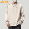 Men's Solid Round Neck Long Sleeve Sweatshirt