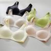 Women Seamless Wireless Comfortable Plus Size Backless Vest Style Sports Push Up Bra