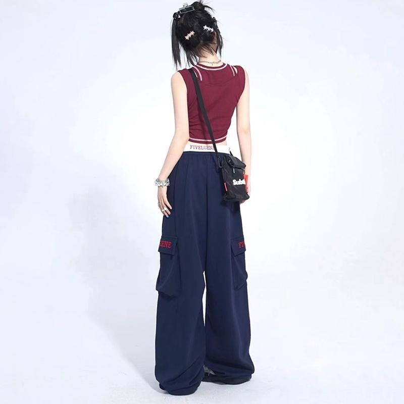 Vintage Baggy Cargo Pants Women Hip Hop Y2k Streetwear Oversized Harajuku Trousers Skinny Korean Hippie Female Sweatpant Summer