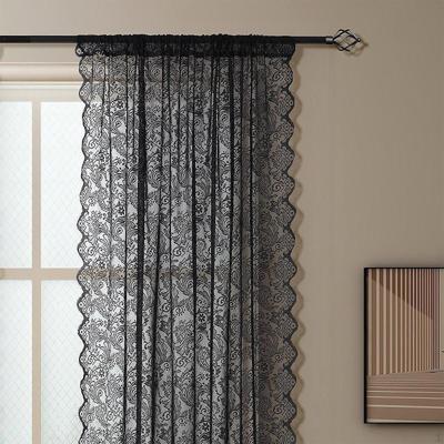 Bedroom Lace Curtain Country Floral Panel Romantic Decoratiive Tulle Curtains 1