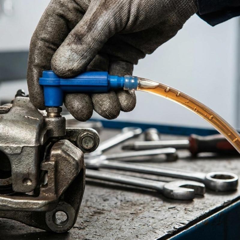 Car Brake Fluid Oil Exchange Pump with 120cm Oil Pumping Hose Empty Drained Oilling Bleeder Auto Brake Oilling Connector Filling