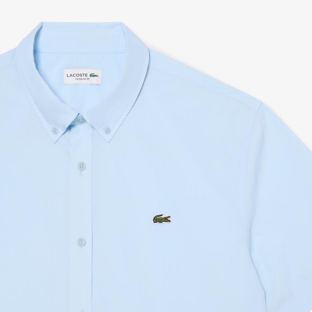 Lacoste Men's Light Poplin Short-Sleeved Shirt CH2312-56GT01