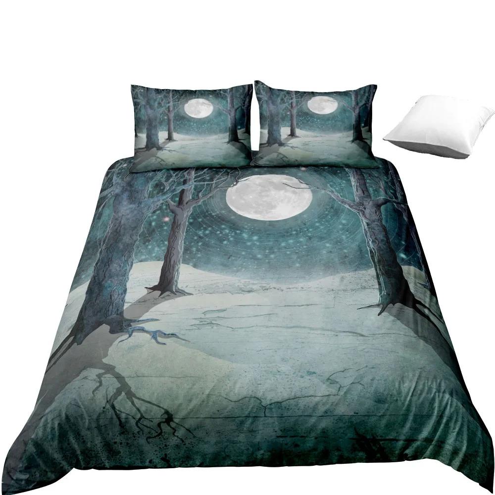 2024 Celestial Moon Myth Duvet Cover Set UK Single Double King US Twin Full Queen Size Anime Bed Linen Set