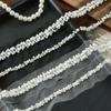 Rhinestone Pearl Beaded Trim Width 3.5/4cm Lace Trim Lace Trim Ribbon DIY Sewing
