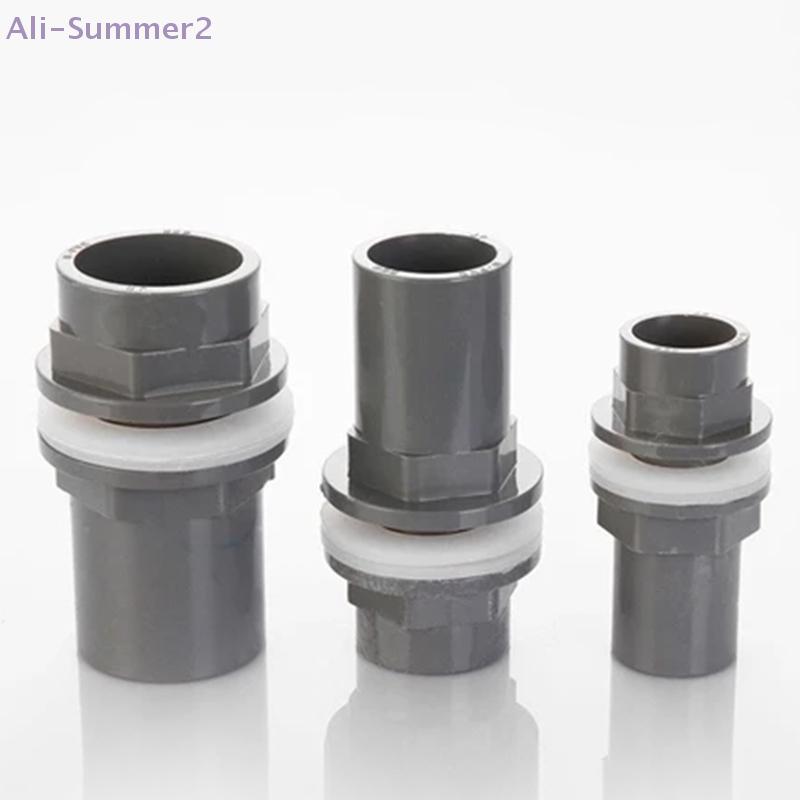 {Summer2} 2pcs PVC Connectors 20/25/32mm for Fish Tank Drainage and Garden Pipe, Aquarium Outlet Connector