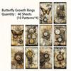 40 PCs Vintage Material Paper Decorative Scrapbooking Diary Album Craft Background Paper DIY Junk Journal Supplies