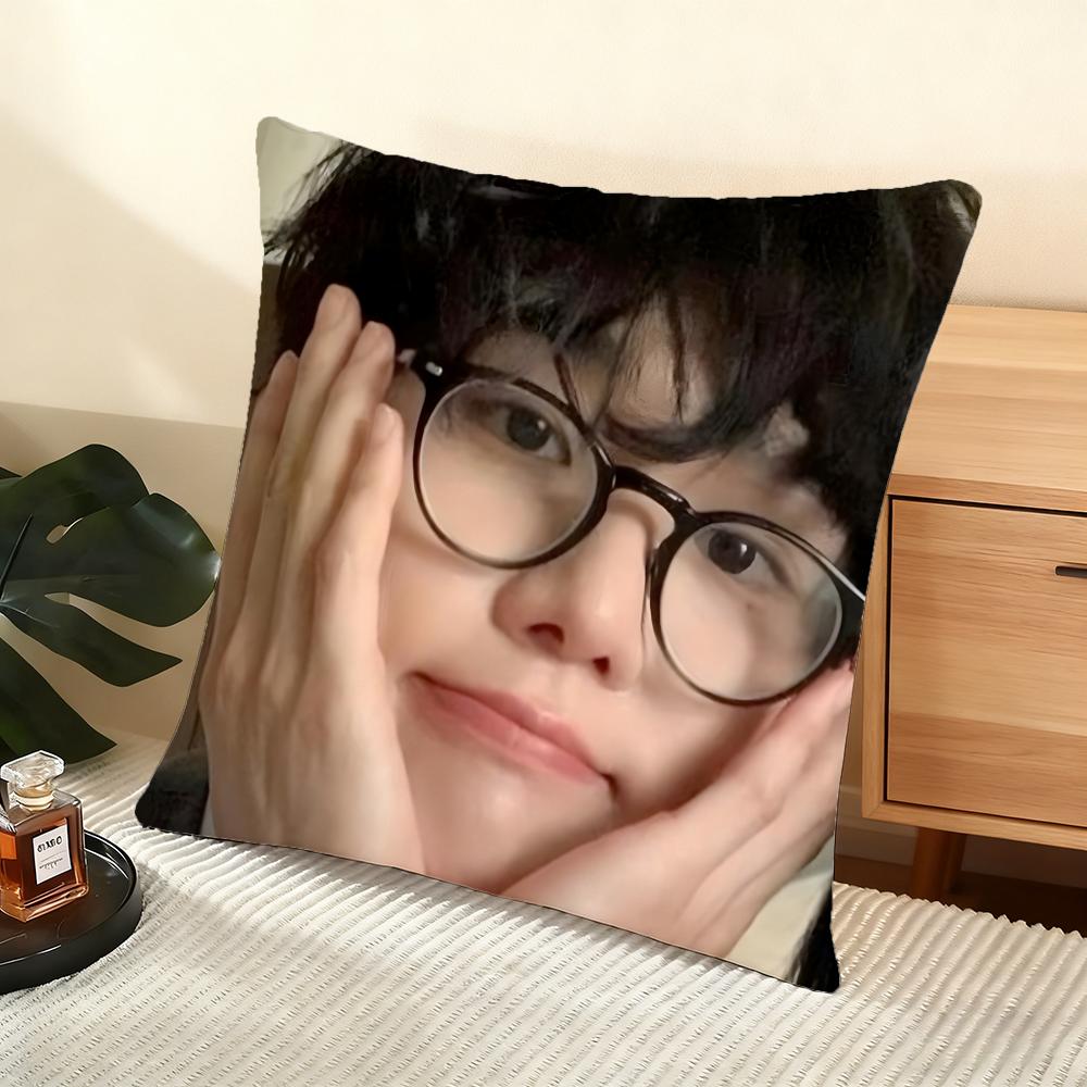 Seo Bumjune Actor Cushion Cover Silky Short Plush Home Sofa Cushion Cover - Invisible Zipper Home Decoration