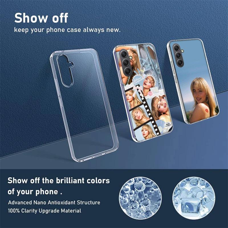 Singer S-Sabrina C-Carpenter Phone Case for Samsung Galaxy A54 A14 A24 A34 A17 A37 A57 A55 A35 A25 A15 A16 A26 A36 A56 A13 A23 A