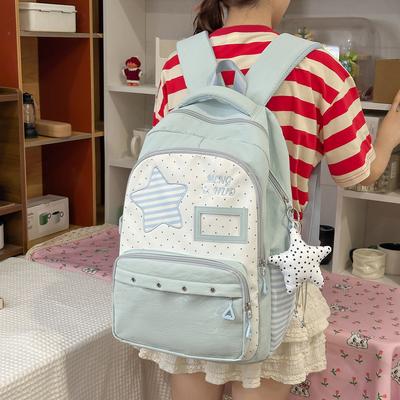 Schoolbag New Middle and High School Schoolbag for Girls and Primary School Students High Value Ins Niche Design Backpack Large Capacity Backpack