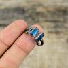 Swiss Blue Topaz Ring Electroformed Copper Ring Handmade Ring Copper Jewelry Real Gemstone Ring Electroformed Jewelry Available In Ring Size