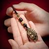Women Gourd Turtle Fish Good Luck Brass Key Holder Bag Ornaments Car Keys Ring Wind bells Keychain