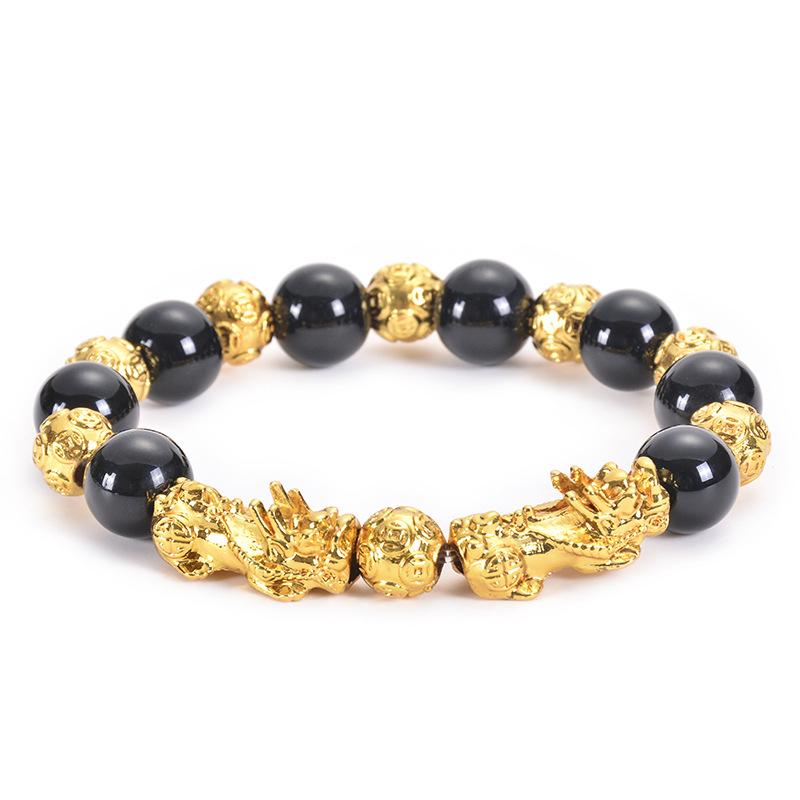

JYL TS Bracelet Men s Adjustable New Attracts Success & Vitality Pixiu колір чорний шкіряний піджак