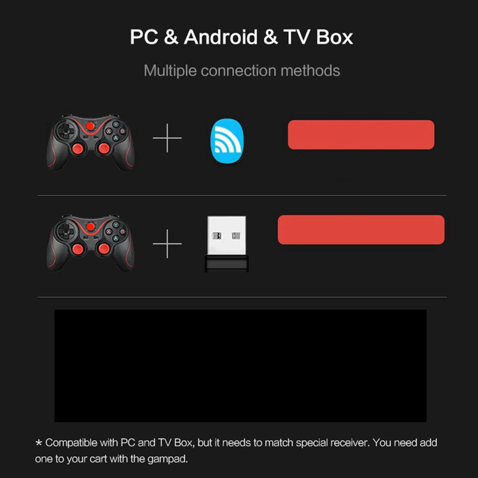 

Беспроводной игровой контроллер Bluetooth Gamepad Универсальный геймпад Совместимость с Android чёрный