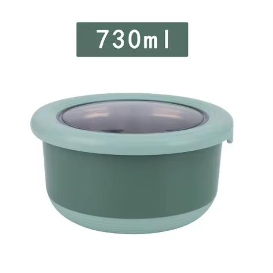 Frischhaltebox Edelstahl Lebensmittelversiegelungsschüssel Verbrühschutz Lunchbox mit Deckel Küchen Lebensmittelversiegelungsschüssel Frischhaltebox