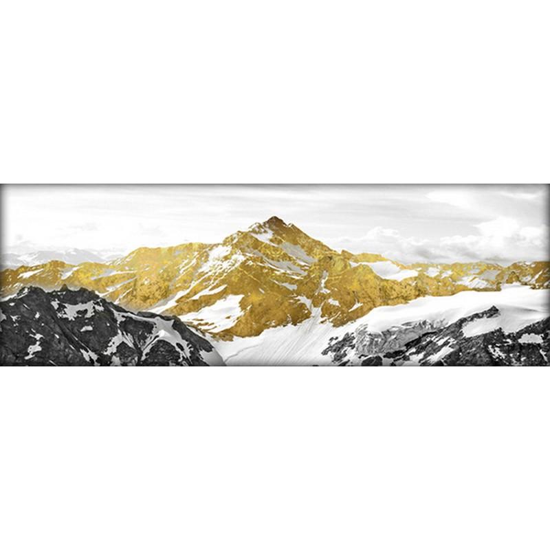 Золотая гора, современный пейзаж, холст, живопись, постеры и принты, настенные художественные пейзажи, фотографии для декора гостиной, без рамки 20x60CM