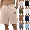 Herren Freizeithose mit bequemen leichten Knopftaschen und einfarbige Badeshorts
