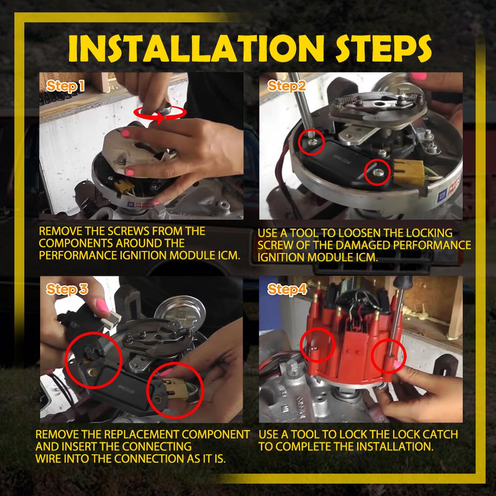 1Pcs Ignition Module HEI 4 Pin For GM 1974-88 Chevy Pontiac Olds Buick LX301 D1906HT Replacement Part