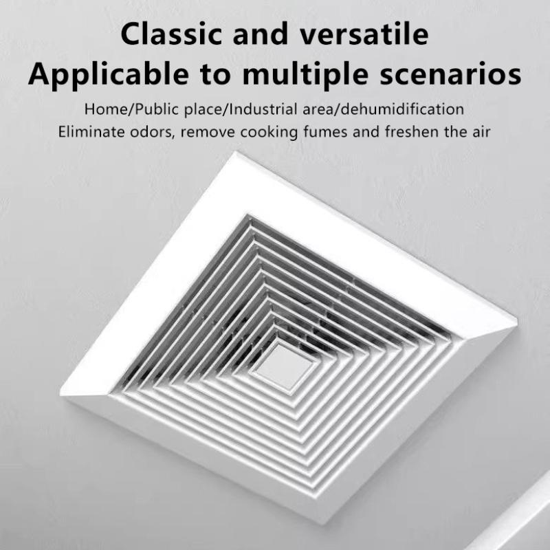 Gypsum board integrated ceiling ventilation fan, silent and noise reducing, kitchen and bathroom ceiling suction exhaust fan