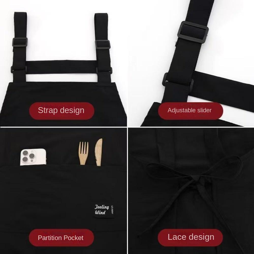 Waterproof Kitch Apron Cartoon Cooking Smock Portable Chef Apron  for Home Kitchen