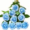1PC Valentine's Day Wedding Decoration Rayon Flowers Realistic Rose Bouquet With Long Stems For Home Wedding Decoration Party,
