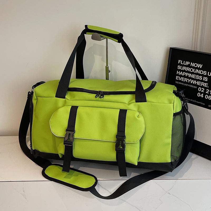 Downhill Bag Travel Bag for Women Short Distance Light Travel Large Capacity Splicing Hand Held Shoulder Crossbody Bag